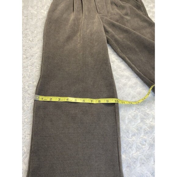 KIRUNDO Womens Chestnut Pockets Wide Leg Pants Sz 6 Chenille Blend Comfort - Picture 6 of 10